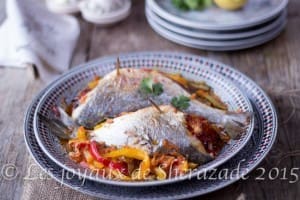 poisson aux légumes au four