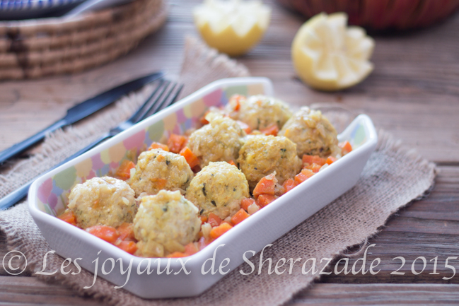 boulettes de poulet au riz 