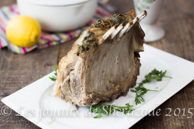 Carré d'agneau à la vapeur