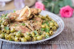 tajine de lapin aux olives et citron confit