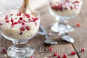 mesfouf sucré à la grenade
