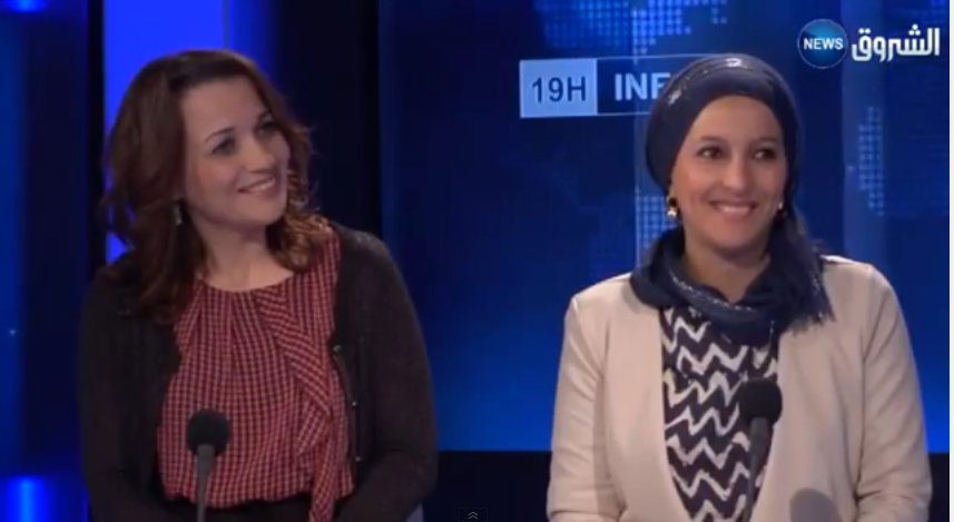 Sherazade sur chourouk TV pour la promotion du livre sur la cuisine algérienne