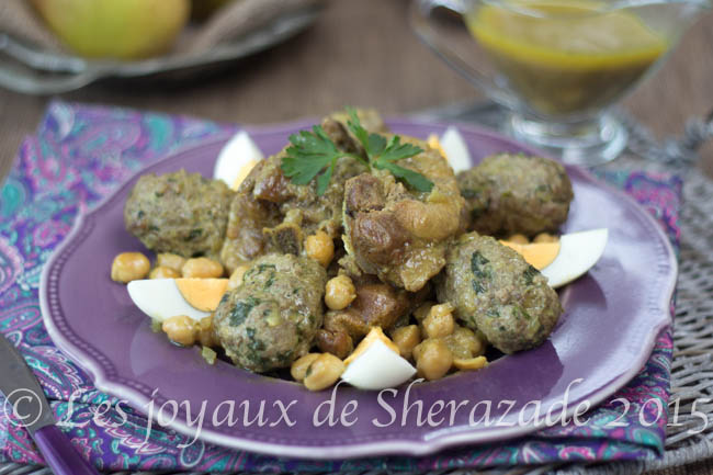 Boules de viande hachée aux oeufs , recette algérienne