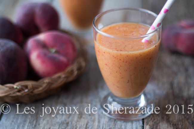 Smoothie pêche - gingembre