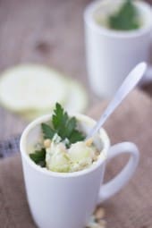 mug cake au courgette