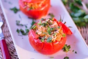 tomate farcie au riz