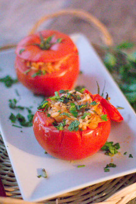 tomate farcie au riz 