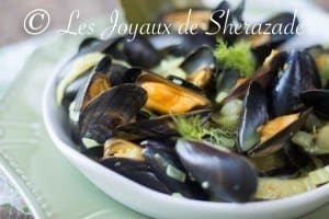 moules à la crème et au fenouils