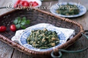 les épinards aux pois chiches