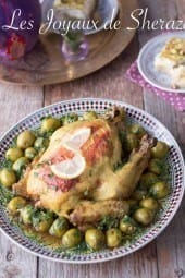 poulet aux olives farcies