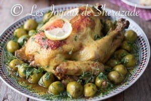 poulet aux olives