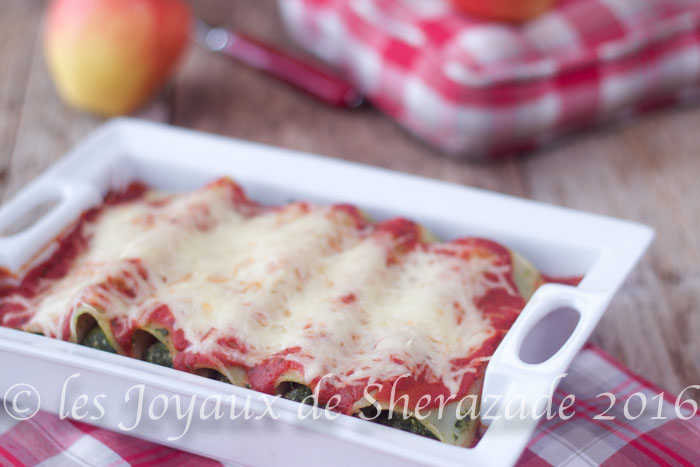 Cannelloni aux épinards et fêta