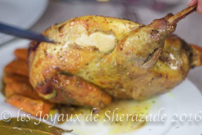 pintade au four 