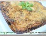 moussaka gratin d'aubergines