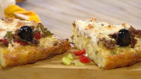 Pizza de pommes de terre à la viande hachée