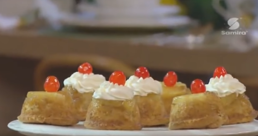 Mini cake renversé à l'ananas, Lamset Chahrazad