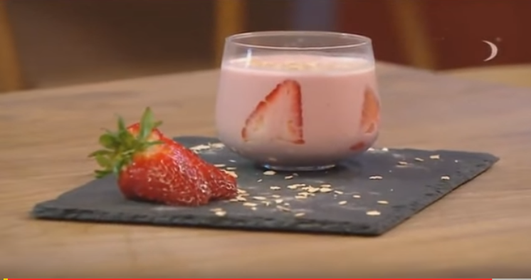 Smoothie au lait de cajou et aux fraises, Lamset Chahrazad