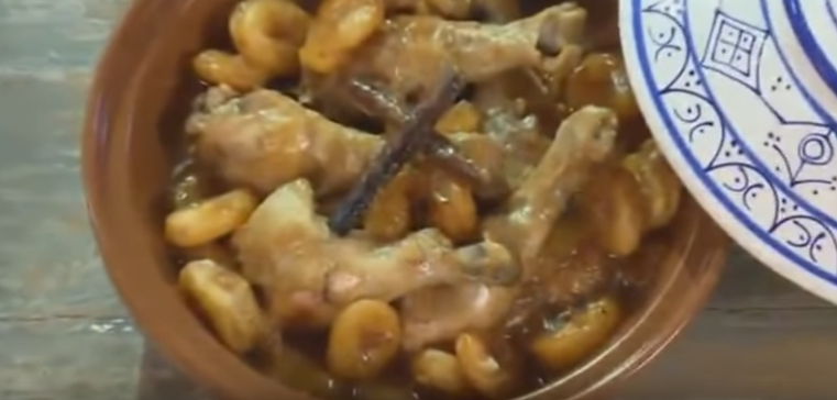Tajine de poulet aux abricots et aux pains d'épices, Lamset Chahrazad