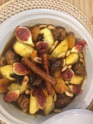 tajine aux pommes aux fruits secs