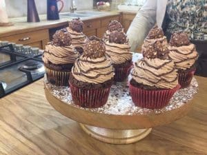 cupcake au ferrero rocher