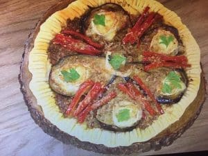tarte aubergines poivrons