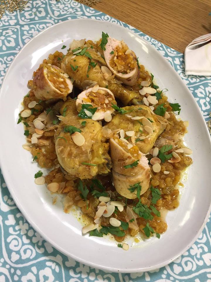 tajine de poulet aux abricots 