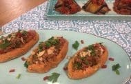 aubergines farcies à la purée de pommes de terre