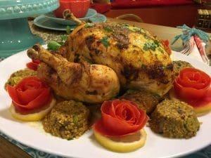 poulet farci au boulgour