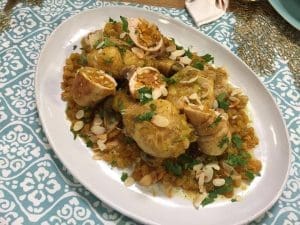 tajine de poulet sucré