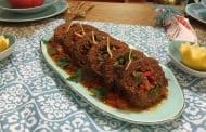 Roulé de viande aux légumes, recette légère en gras