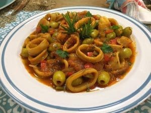 tajine zitoune calamar