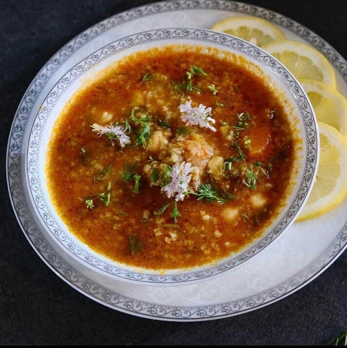 soupe à la semoule d'orge