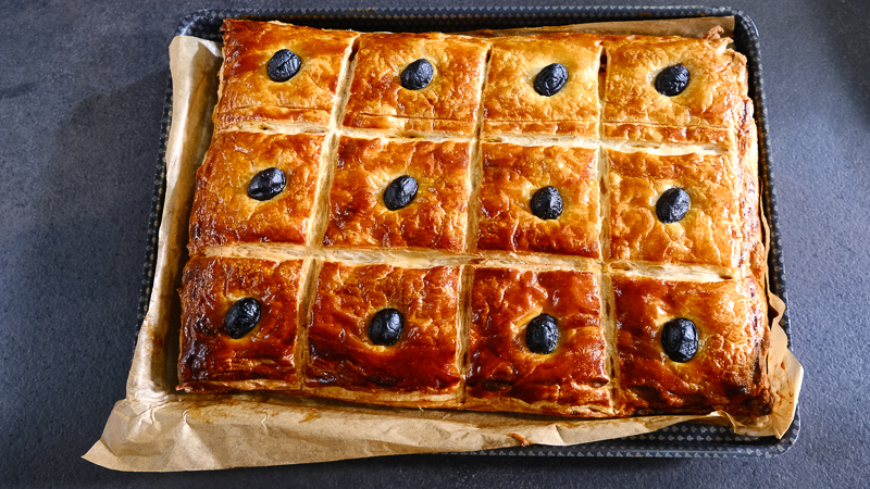 coca algérienne à la pâte feuilletée