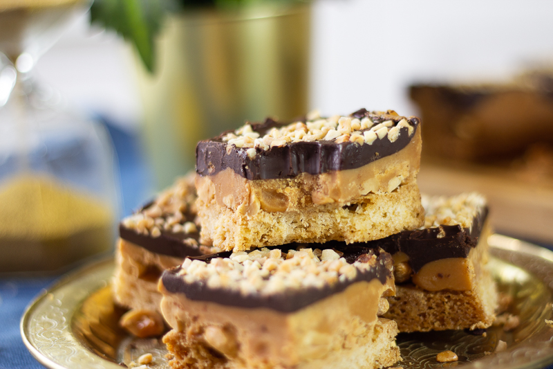Shortbread millionnaire aux cacahuètes