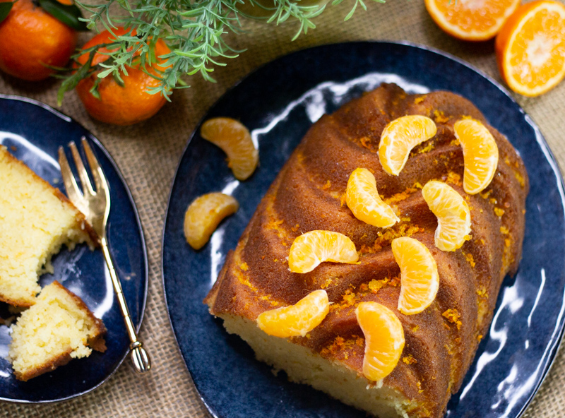 Gâteau moelleux à la clémentine
