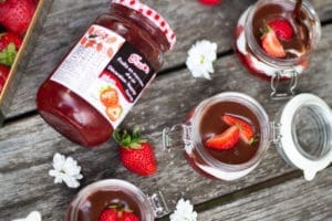 fraises en verrines