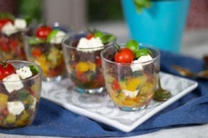 verrines poivrons courgettes