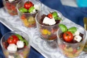 verrines de légumes