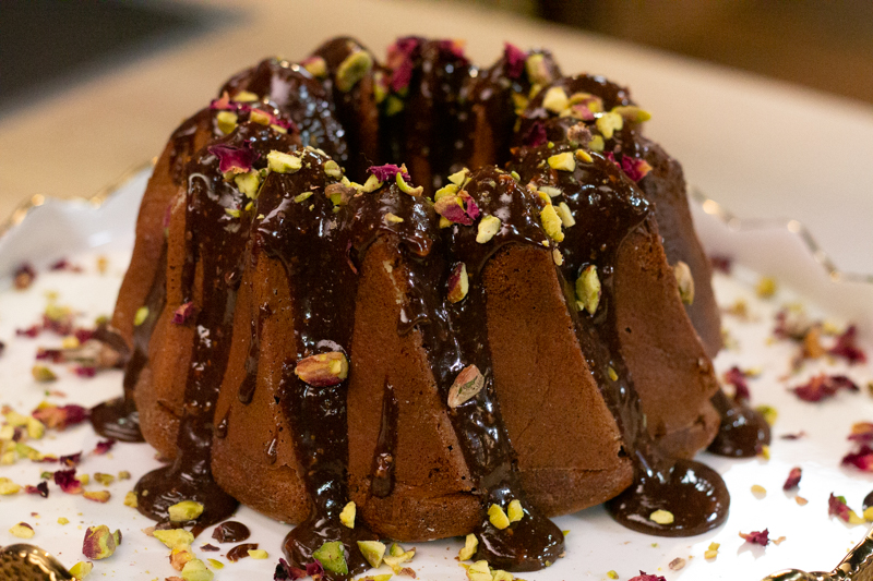basboussa au chocolat à tartiner