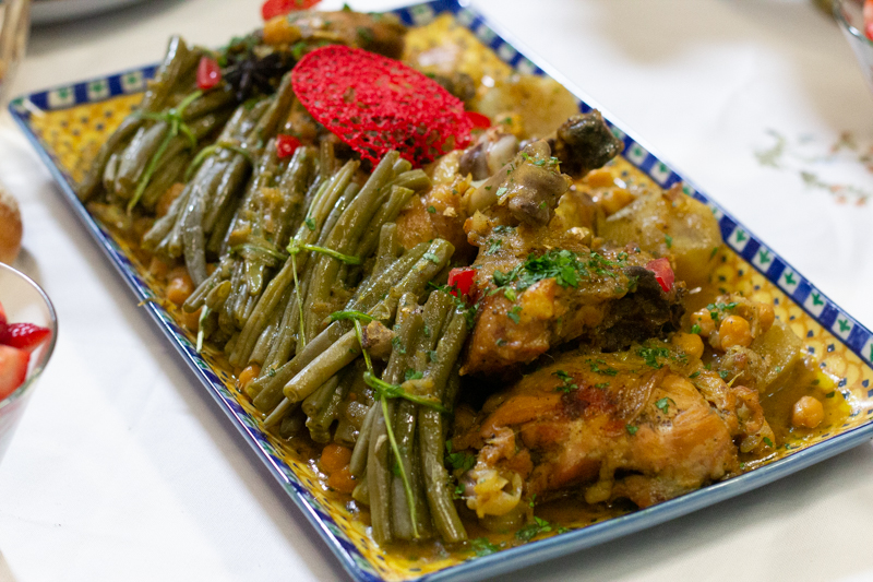 tadjine de poulet aux haricots verts