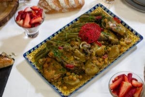 tadjine au poulet aux haricots verts