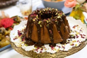 basboussa au chocolat à tartiner