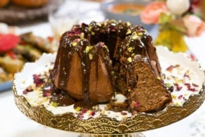 basboussa au chocolat à tartiner