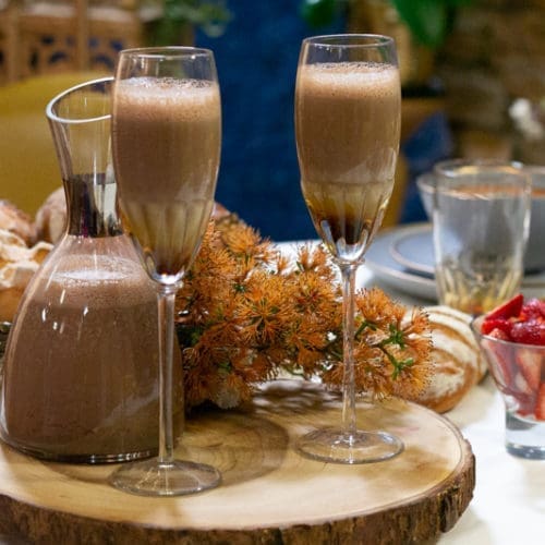 Milkshake dattes-pâte à tartiner chocolat noisettes