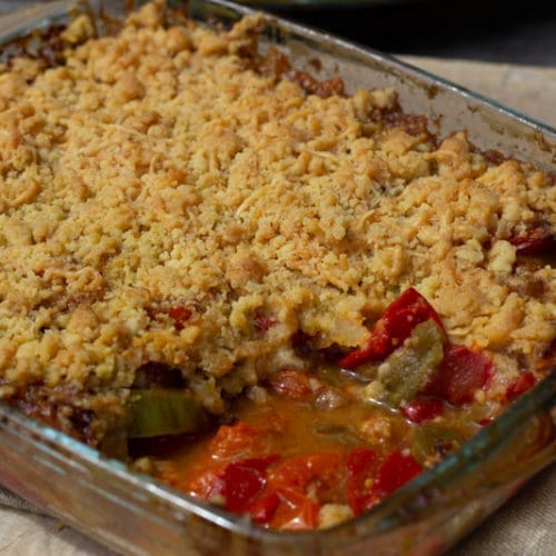 crumble poivrons tomates