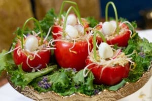 Salade nids de tomates