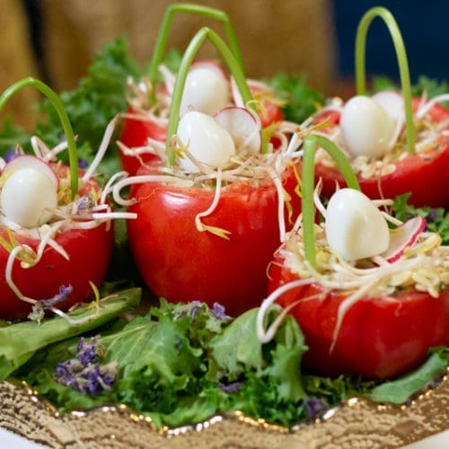 Salade nids de tomates