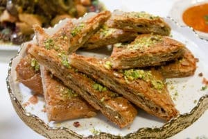 Msemen au four farci aux cacahuètes