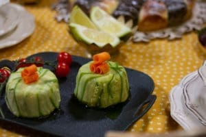 mini maklouba de courgettes