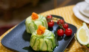 mini maklouba de courgettes
